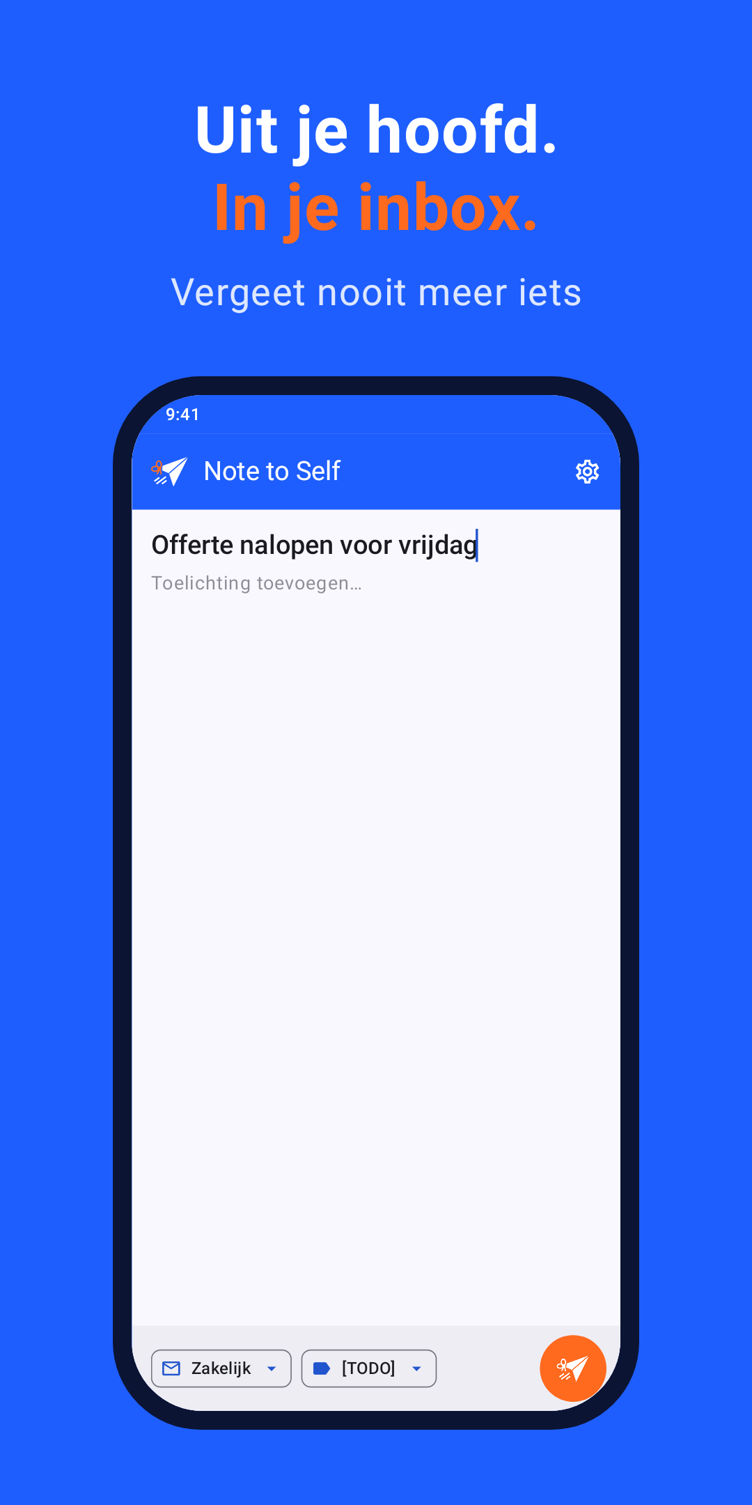 Typen en versturen